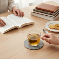 Sous-verres personnalisés avec logo, écologiques, en silicone, protection de table, durables, pour café, bière, antidérapants