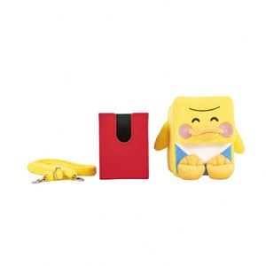 Boîte de rangement en peluche canard jaune personnalisée FX Wholesale, rembourrée et douce, pour protéger les cartes de jeu de collection - Product Image 1