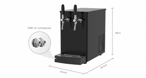 Top Counter dự thảo bia Cooler với 2 vòi bia Dispenser máy - Product Image 3