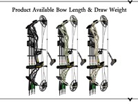 Kit d'arc à poulies de chasse Sanlida Dragon X9 - Réglable de 0 à 70 LBS, longueur de tir de 18 à 31 pouces, prêt à être expédié