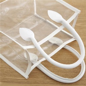 FS 다이너텍 맞춤형 로고 토트백 투명 <span class=keywords><strong>PVC</strong></span> 선물 가방 화장품 포장용 손잡이 포함 - Product Image 5