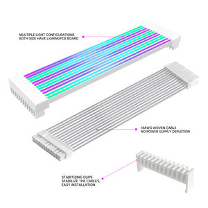 IHTP <span class=keywords><strong>2</strong></span> * 8pin RGB LED ışık uzatma kablosu stok <span class=keywords><strong>3</strong></span> * 8pin Power RGB PSU kabloları güç kaynağı için şeritler - Product Image 4
