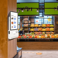 Kiosque de commande tout-en-un 32 pouces avec imprimante thermique, monnayeur, pour extérieur, multifonction, mural, paiement SDK, multi-OS