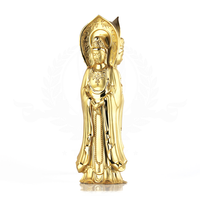 Artisal — Figurine religieuse dorée de haute qualité, artisanat de Statue de bouddha en métal, décoration, couleur dorée