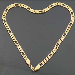 Prezzo di fabbrica di Vendita Diretta Hiphop Solido Dei Monili Della Catena Alla Moda di Vuoto Placcatura In <span class=keywords><strong>Oro</strong></span> Figaro Collane A Catena Per Il Maschio E Femmina - Product Image 3