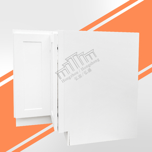 Armario de <span class=keywords><strong>cocina</strong></span> RTA con diseños modernos de 33 "W X 34,5" H X 24 "D, armarios de esquina de madera, armario Base de esquina Lazy Susan para <span class=keywords><strong>Cocina</strong></span> - Product Image 5