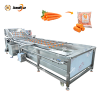 Multifunctionele Groentereiniger Fruitwasmachine Sorteermachine Groentedroog-En Verpakkingsmachine Babywortelverwerkingslijn
