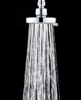 Pommeau de Douche Pluie Chromé Minimaliste 10CM à Haute Texture Moderne, 5 Modes, Installation Facile pour Salle de Bain
