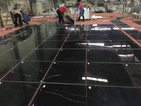 Dalles de marbre noir Nero Marquina poli de qualité supérieure, veines blanches, design moderne, garantie 5 ans, découpe sur mesure pour la décoration de sols