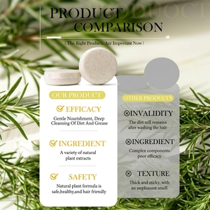 Barre de shampoing solide artisanale <span class=keywords><strong>bio</strong></span> à base de protéines de riz naturel, pour la croissance et la réparation des cheveux, sans sulfate ni parabène, OEM ODM - Product Image 3