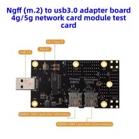 Placa Adaptadora M2 Key B a USB 3.0 con Ranura Dual para Tarjeta Nano SIM, Módulo 3G/4G/5G LTE en Stock