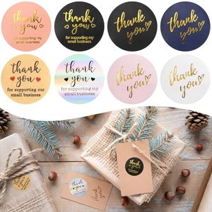 Autocollants d'emballage pour petites entreprises, 6 rouleaux, 500 pièces par rouleau, étiquettes autocollantes de 1 pouce pour enveloppes, sacs cadeaux - Product Image 3