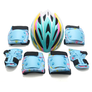 Ajustable 7 piezas niños deportes al aire libre equipo de protección niño bicicleta ciclismo Skate casco con juego de protección de rodilla - Product Image 6
