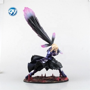 Fate stay night <span class=keywords><strong>Saber</strong></span> <span class=keywords><strong>Alter</strong></span> vortigern โมเดลสะสมในกล่องรุ่นสีเข้มงานฝีมือพลาสติก - Product Image 1