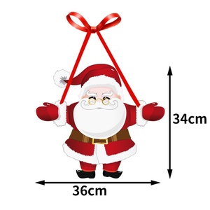 Giáng sinh và năm mới bên trang trí thời trang Cửa Treo nai sừng tấm <span class=keywords><strong>Snowman</strong></span> cho sử dụng ngoài trời bán buôn có sẵn - Product Image 3