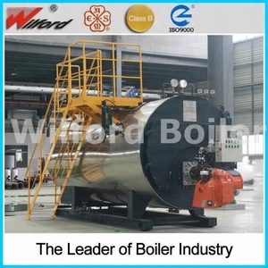 Caldaia a vapore orizzontale WILFORD a gas combustibile a condensazione totale e a basse emissioni di <span class=keywords><strong>NOx</strong></span>, WNS a tre passaggi con fondello a bagno d'acqua, 92% di efficienza - Product Image 3