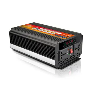 Inversor de corriente de onda sinusoidal modificada, gran oferta de uso doméstico, 12 voltios, 220V, CC a CA, 1.5kva