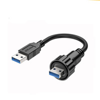 Connecteur USB étanche pour communication LORA, module récepteur NB-IoT IoT, connecteur fileté UNS 13/16-28