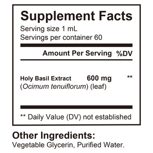 SOLOTREE Integratore Biologico Vegano di Foglie di Basilico Sacro, Estratto Liquido in Gocce per Mantenere la Vitalità e il Supporto Emotivo - Product Image 3