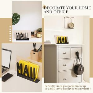 Wooden Trust Desktop <b>File</b> Storage Rack Black 3 Layer Letter <b>Organizer</b> Office Desk <b>Organizer</b> - Product Image 4