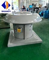 Kipas Buang Aliran Aksial Tahan Ledakan Berbahan Fiber Glass yang Dipasang di Atap, Listrik OEM untuk Bengkel Industri 380V
