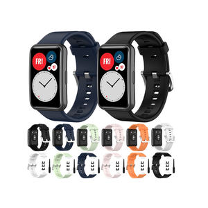 Reloj inteligente deportivo para <span class=keywords><strong>Huawei</strong></span> <span class=keywords><strong>fit</strong></span>, accesorios de reloj de banda de repuesto con silicona suave transpirable para <span class=keywords><strong>Huawei</strong></span> <span class=keywords><strong>Fit</strong></span> - Product Image 1