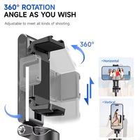 Perche à selfie extensible en alliage d'aluminium F07 rechargeable, format poche, avec poignée, trépied intégré pour téléphone – Meilleure vente