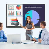 BYINTEK 4K Projecteur Smart Board 75 Pouces Smart Board 75 Pouces Affichage Interactif 4k Tout En Une Touche Écran De Projecteur À Distance