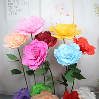Fleur de pivoine artificielle pour décoration de mariage, présentation en vitrine de centre commercial, accessoires de photographie en mousse imperméable, transfrontalier