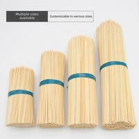 Brochettes en bambou certifiées FDA LFGB, bâtonnets en bois naturel jetables, résistants à la chaleur, 250 unités ° C pour les brochettes de viande pour barbecue et kebab
