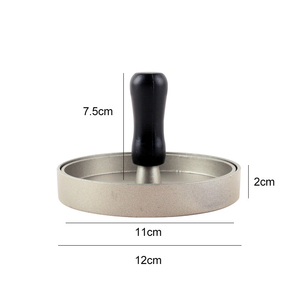 Presse à hamburger de haute qualité, forme ronde, en alliage métallique, presse à viande de hamburger, presse à burger, moule alimentaire de cuisine - Product Image 4
