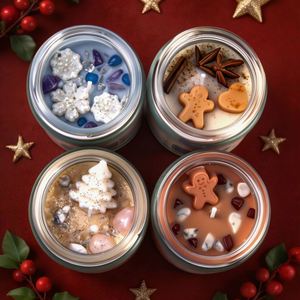 Juego de Velas Aromáticas de Cera de Soya Hechas a Mano de Lujo para Regalo en Navidad, Año Nuevo, Acción de Gracias y Halloween - Product Image 2