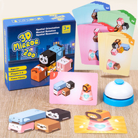 Rompecabezas espacial divertido para niños, espejo educativo preescolar, rompecabezas lógicos de papel, trucos de magia mental, rompecabezas