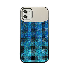 Funda de espejo de moda Ins para Iphone, 12 X XR XS Max 8 7 6, decoración de oro ostentosa con espejo de diamante de maquillaje - Product Image 3