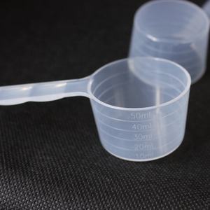 Cuchara medidora de plástico de 25g y <span class=keywords><strong>50ml</strong></span> para mascarillas faciales, cuchara de cocina de PP NATURAL para té, café, uso doméstico - Product Image 4