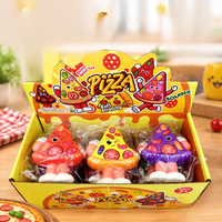 Jouet Squishy Pizza en PU à Rebond Lent, Aliment Réaliste, Dessin Animé, Jouet Sensoriel Anti-Stress et de Décompression à Presser