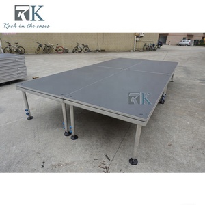 1.22x2.44m Plywood <b>Platform</b> <b>Stage</b> Mobile Aluminum Adjustable Height <b>Stage</b> - Product Image 3