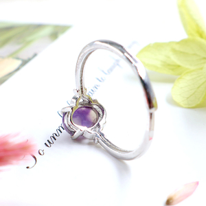 Anillo de Piedra Natural con Múltiples Gemas, Anillos Ajustables de Cristal Charoita y Larimar para Mujeres y Hombres, Regalo, Bague Femme, Anneaux, Anillo - Product Image 4