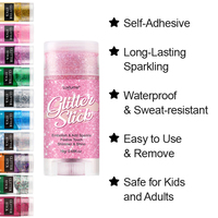 Bâton de poudre scintillante rose personnalisé pour le corps, effet illuminateur