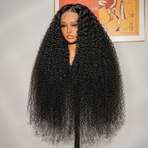 Peluca de Cabello Humano Virgen Brasileño Remy con Frente de Encaje Transparente 13x4, Ondas de Agua Largas y Múltiples Patrones de Rizo Disponibles para Mujeres - Product Image 6