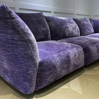 Tissu de luxe en chenille teint en fil pour ameublement et housses de canapé