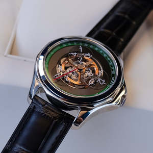 Reloj Mecánico Wandering Hour Starwheel Skeleton Automático de Acero Inoxidable 316L con Cristal de Zafiro 5ATM, Reloj de Pulsera Personalizado para Hombre - Product Image 3