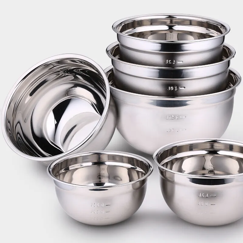 Popular stainless steel thermal serving bowl storage bowls personalized mixing bowl salad lunch box large capacity box