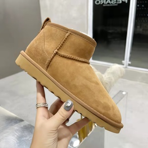 <span class=keywords><strong>Botas</strong></span> de Nieve Sangpo con Forro de Piel, Amortiguación Integral, Diseño de Leopardo, Unisex, Mini <span class=keywords><strong>Botas</strong></span> Cortas para Exteriores, Cálidas y de Caña Baja - Product Image 1