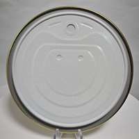 Haute Qualité 307 #   Couvre-boîte en fer blanc émaillé blanc de 83,3 mm à ouverture facile pour boîtes de maïs et de litchis