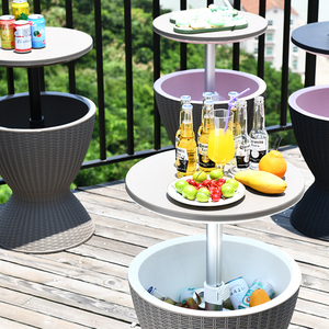 Outdoor Bar Ice Bucket Garden Portable Drinks Wine <strong>Beer</strong> Cooler <strong>Table</strong> - Product Image 5