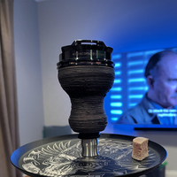 Nouvelle Tête de Chicha Russe au Design Conceptuel HMD Noire, Accessoire de Chicha Hukka HMD, Appareil à Fumer
