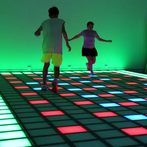 Активный игровой опыт оборудование для парка развлечений Интерактивная напольная система Пиксельная светодиодная плитка игры интерактивный пол - Product Image 3
