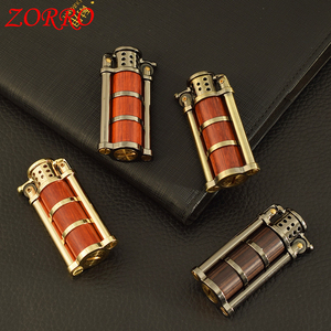 Encendedor de Queroseno <span class=keywords><strong>ZORRO</strong></span> <span class=keywords><strong>Serie</strong></span> 628, Diseño de Cuerno de Rinoceronte, Estuche de Madera de Sándalo Morado - Product Image 2