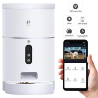 Chargeur automatique intelligent pour animaux de compagnie, caméra Wifi, application pour téléphone portable intelligent, télécommande, puce d'alimentation automatique pour animaux de compagnie